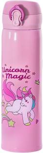 TOYVISION Unicorn Bottle Cup Vacuum Insulated Flask School Kids Girls Lunch Box Leak Proof 500 ml Bottle