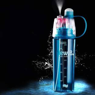 SHARPNAL Plastic Mist Spray Water Bottle for Sports Outdoor Cycling 600 ml Bottle