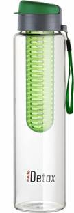cello Detox Fruit & Tea Infuser Glass Water Bottle 750 ml Glass Bottle