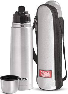 MILTON Flip lid 1000 Thermosteel Water Bottle, ISI Certified, 24 Hr Hot and Cold 1000 ml Flask