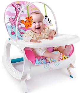 Magicwand Newborn-to-Toddler White Baby-Rocker(Pink) Rocker and Bouncer