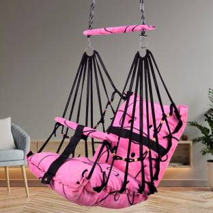 JD ENTERPEISE Cotton Baby Swing Chair for Baby's Folding and Washable1-6 Years with Belt Swings