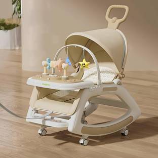 baybee 5 in 1 Baby Rocking Chair for Kids Hanging Toy Baby Dining Booster Seat for Baby Bouncer