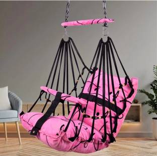Yaksok ZONES Cotton baby swing for Kids children jhula chair 1-6 Years Folding & Washable Swings