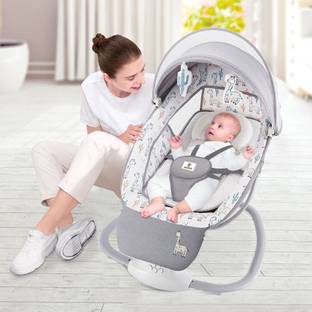 mastela 3 in 1 Baby Electric Rocker & Bouncer with automatic Swing, 5 point safety Belt Rocker