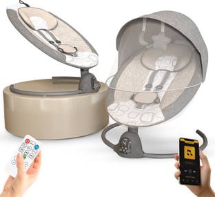 baybee Automatic Electric Baby Swing Cradle with Adjustable Swing Speed, Remote Bouncer