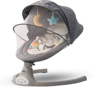 baybee Premium Baby Rocker with Mosquito Net Safety Belt Removable Toys Swing Bouncer