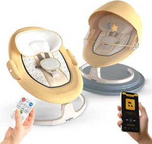 baybee Automatic Electric Baby Swing Cradle with Adjustable Swing Speed, Remote Bouncer