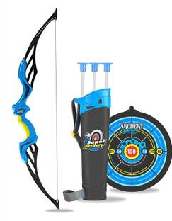Sukan Tex Archery Set Outdoor Hunting Game with 3 Suction Cup Arrows, Barebow