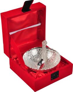 Odna Bichona Brass Decorative Bowl Silver Plated