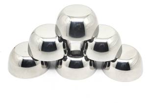 Nyra Stainless Steel Vegetable Bowl Stainless Steel Curry Dal Bowls Katori Set of 6 Pcs, - 250 ML Each, Silver