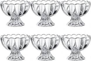 MOOZICO Glass Serving Bowl Glace Ice Cream Bowls Dessert Bowls Sundae Bowls Set 150 ml (6)