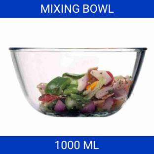 MDNSHO Glass Mixing Bowl glass mixing bowl Borosilicate Glass Serve round and Oven Safe Disposable