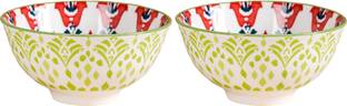 Nestasia Ceramic Serving Bowl Mandala Dessert Bowl Set