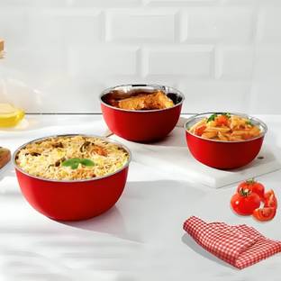 Zaib Stainless Steel Serving Bowl Food storage and Serving set