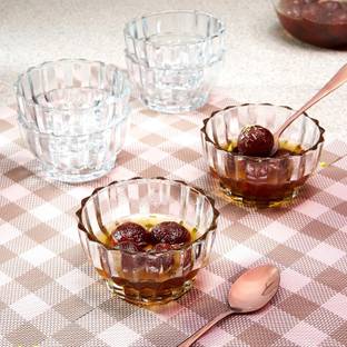 crockware Glass Dessert Bowl