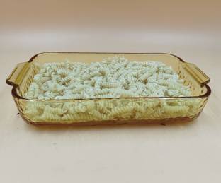 MDNSHO Glass Serving Bowl Glass Serving Bowl Borosilicate Glass Serve Rectangular and Oven Safe Glass Disposable