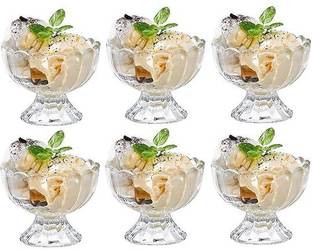शिव रुद्र Unbreakable Plastic Transparent Ice Cream Cup , Pudding CuP 250 ml (Pack of 6) प्लास्टिक डेसेर्ट बाउल