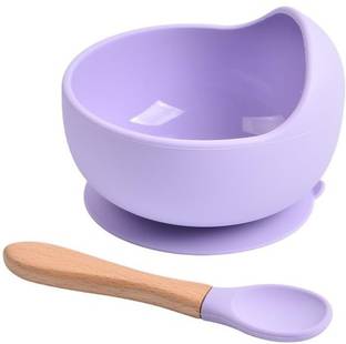 Krusan Silicone Vegetable Bowl 1 Pcs Baby Bowl & 1 Pcs Spoon