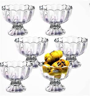 SREEJI Plastic Dessert Bowl Plastic Ice Cream Cup Bowl with Desert ,Sweet Dish Serving Set