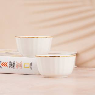 DANDY LINES Bone China Dessert Bowl Crown Bowls with Pure GOLD, 75001