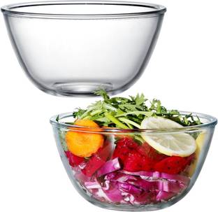 MDNSHO Glass Mixing Bowl Borosilicate Glass Microwave Oven safe All-Purpose Mixing Bowl,500 ML