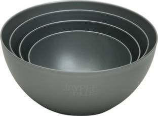 Jaypee Plus Plastic Mixing Bowl Set for Baking, Cooking, Whisking, Mixing, Storing and Serving for Salads