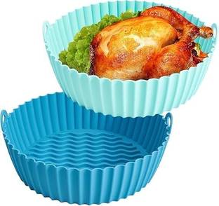 PRATITI Silicone Mixing Bowl Air Fryer Silicone Reusable Tray