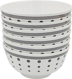 Superware Melamine Soup Bowl Food Grade | Soup Bowl Set (4.5 inches) – Dots & Lines |Tableware,