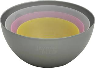 Jaypee Plus Plastic Mixing Bowl Set for Baking, Cooking, Whisking, Mixing, Storing and Serving for Salads