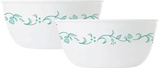 CORELLE Glass Cereal Bowl Livingware Country Cottage 828 ml Curry Bowl/Noodle Bowl Pack of 2