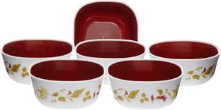 NAYASA Polypropylene Dessert Bowl Square Deluxe Brown