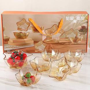 Avastro Glass Serving Bowl Star Five-Pointed Star Salad Bowl Nordic Creative Household high-Temperature