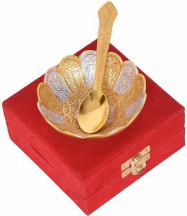 G K Exclusive Silver Plated, Brass Decorative Bowl