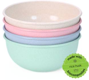 Eha Biocomposite Mixing Bowl Set | 1.8L | Made with RIce Husk and Bamboo Fibers | Serving Bowl for Kitchen