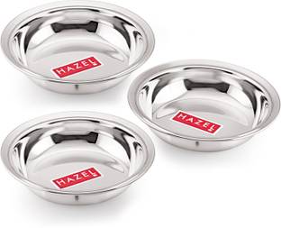 HAZEL Stainless Steel Dessert Bowl Stainless Steel Snack Bowl Set Small Bowls For Breakfast,Set of 3, 270 ML