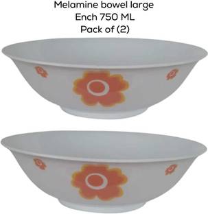 TUPPERWARE Polypropylene Mixing Bowl Melamine Bowl Set Large Each 750ml (Pack of 2)