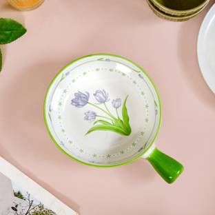 Nestasia Ceramic Serving Bowl Ceramic Baking Bowl With Handle White