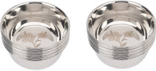 LEROYAL Stainless Steel Vegetable Bowl Food Grade with round Bidding