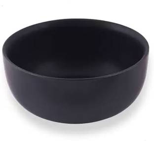 VolCraft Ceramic Serving Bowl Black Round Shape Large Serving Bowl Ceramic Mixing Bowl Ceramic