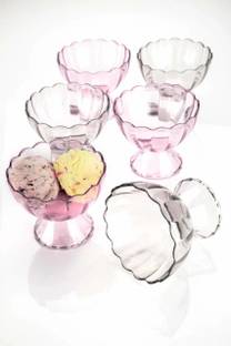 Jany creation Plastic Dessert Bowl 6 Pcs Icecream cups set