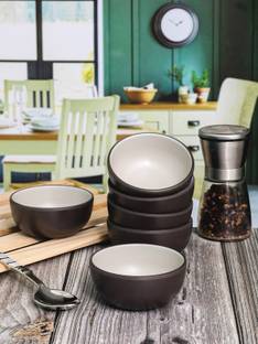 Servewell Melamine Vegetable Bowl Double Toned 10cm - Green Black