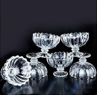 TINSUHG Glass Serving Bowl Glace Ice Cream Bowls Dessert Bowls Sundae Bowls