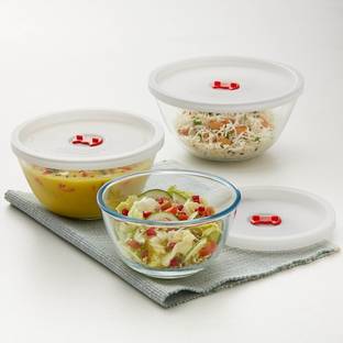 BOROSIL Borosilicate Glass Mixing Bowl IH22MBN6913EC