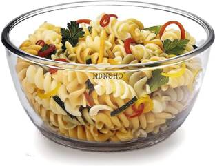 MDNSHO Glass Cereal Bowl BOROSILICATE GLASS MICROWAVE OVEN SAFE SERVING MIXING BOWL 1500 ML