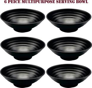 ZIDO Melamine Serving Bowl (Pack of 6) Multipurpose Serving Bowl For Snacks,Maggi,Chips,Nuts,Desert etc