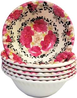 Laserbot Melamine Serving Bowl RED BOWL Serving Bowl Servers for Salad,Fruit,Vegetables dal serving