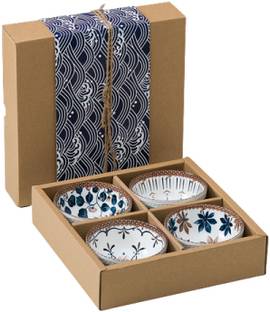 YANCI Porcelain Soup Bowl Ceramic Rice Bowls, Japanese Style Bowl Gift Set, Dinner Serving Dessert Bowl