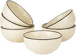 FREAKWAY Ceramic Soup Bowl Serving Bowls Set Handcrafted Polka Dot India Ceramic Dotted Dessert Bowl