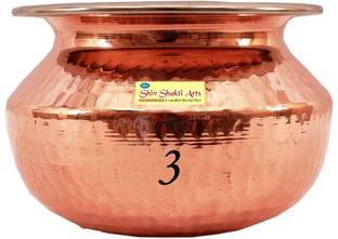 SSA Copper Serving Bowl Rajasthani/Punjabi handi no 3 without lid